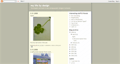 Desktop Screenshot of mylifebydesign.blogspot.com