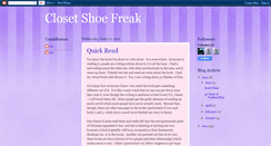 Desktop Screenshot of closetshoefreak.blogspot.com