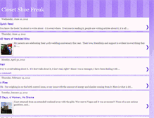 Tablet Screenshot of closetshoefreak.blogspot.com