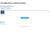 Tablet Screenshot of fiisbibliotecaespecializada.blogspot.com