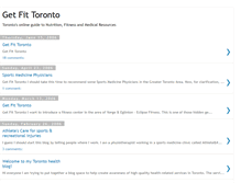 Tablet Screenshot of getfittoronto.blogspot.com