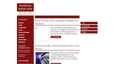 Desktop Screenshot of financialknow-how.blogspot.com