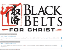 Tablet Screenshot of blackbeltsforchrist.blogspot.com