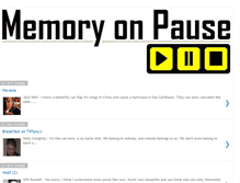 Tablet Screenshot of memoryonpause.blogspot.com