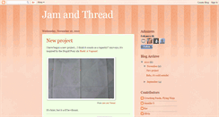 Desktop Screenshot of jamandthread.blogspot.com