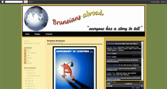 Desktop Screenshot of bruneianabroad.blogspot.com