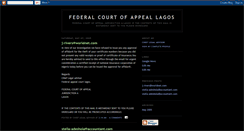 Desktop Screenshot of federalcourtappeal.blogspot.com