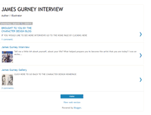 Tablet Screenshot of james-gurney-interview.blogspot.com