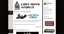 Desktop Screenshot of lost-boys-world.blogspot.com