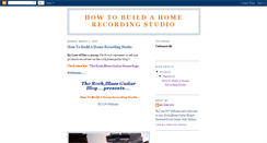 Desktop Screenshot of howtobuildahomerecordingstudioonline.blogspot.com