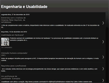 Tablet Screenshot of engenhariaeusabilidade.blogspot.com