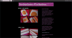 Desktop Screenshot of invitacionesexclusivas.blogspot.com