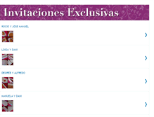 Tablet Screenshot of invitacionesexclusivas.blogspot.com