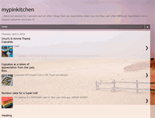 Tablet Screenshot of mypinkitchen.blogspot.com