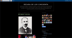 Desktop Screenshot of decadadeloscincuenta.blogspot.com