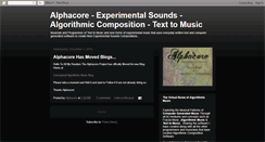 Desktop Screenshot of compositions-of-alphacore.blogspot.com