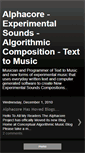 Mobile Screenshot of compositions-of-alphacore.blogspot.com