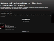 Tablet Screenshot of compositions-of-alphacore.blogspot.com