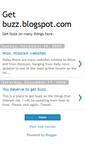 Mobile Screenshot of getbuzz.blogspot.com