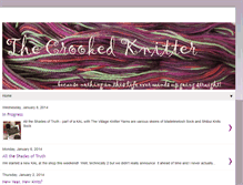 Tablet Screenshot of crookedknits.blogspot.com