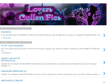 Tablet Screenshot of loverscullenfics.blogspot.com