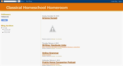 Desktop Screenshot of classicalhomeschoolhaven.blogspot.com