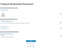 Tablet Screenshot of classicalhomeschoolhaven.blogspot.com