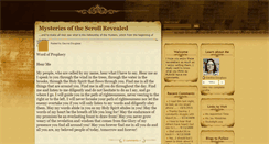 Desktop Screenshot of mysteriesofthescrollrevealed.blogspot.com