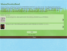 Tablet Screenshot of mamaneeds2bead.blogspot.com