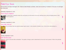 Tablet Screenshot of pinkeyeteen.blogspot.com