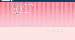 Desktop Screenshot of keberkatanillahi.blogspot.com