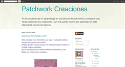 Desktop Screenshot of patchworkcreaciones.blogspot.com