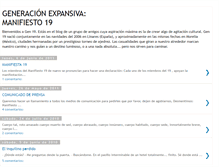 Tablet Screenshot of manifiesto19.blogspot.com