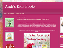 Tablet Screenshot of andiskidsbooks.blogspot.com