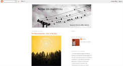 Desktop Screenshot of notassinpartitura.blogspot.com