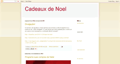 Desktop Screenshot of cadeauxdenoel.blogspot.com