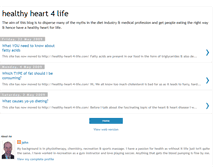 Tablet Screenshot of healthy-heart-4-life.blogspot.com