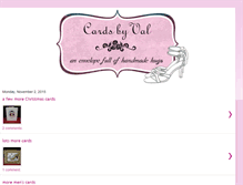 Tablet Screenshot of cardsbyval.blogspot.com