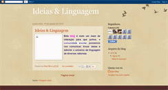 Desktop Screenshot of ideias-linguagem.blogspot.com