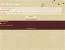 Tablet Screenshot of ideias-linguagem.blogspot.com