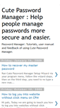 Mobile Screenshot of cutepasswordmanager.blogspot.com