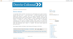 Desktop Screenshot of desvio-colossal.blogspot.com