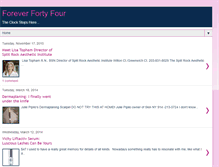 Tablet Screenshot of foreverfortyfour.blogspot.com