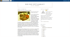 Desktop Screenshot of didyouputgarlic.blogspot.com