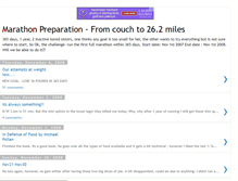 Tablet Screenshot of marathonpreparation.blogspot.com