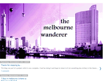 Tablet Screenshot of melbournewanderer.blogspot.com