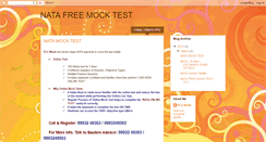 Desktop Screenshot of natafreemocktest.blogspot.com