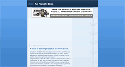 Desktop Screenshot of airfreightblog.blogspot.com
