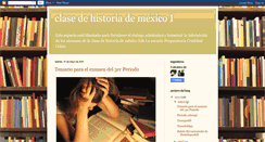 Desktop Screenshot of clasedehistoriademexico.blogspot.com