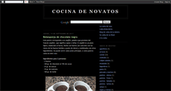 Desktop Screenshot of cocinadenovatos.blogspot.com